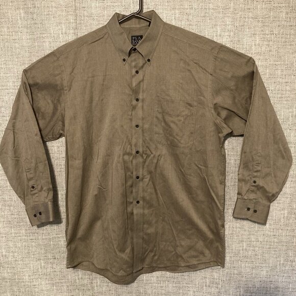 Jos A Bank Travelers Collection 100% Cotton Button Down Shirt Large. - Picture 1 of 7